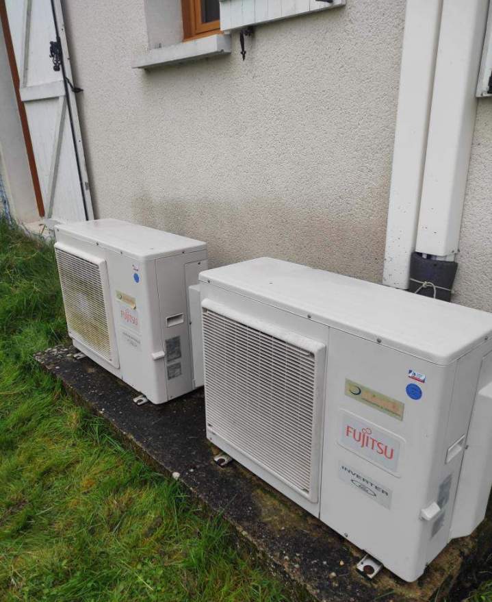 Mise en place unités extérieures de climatisation dans le Cher